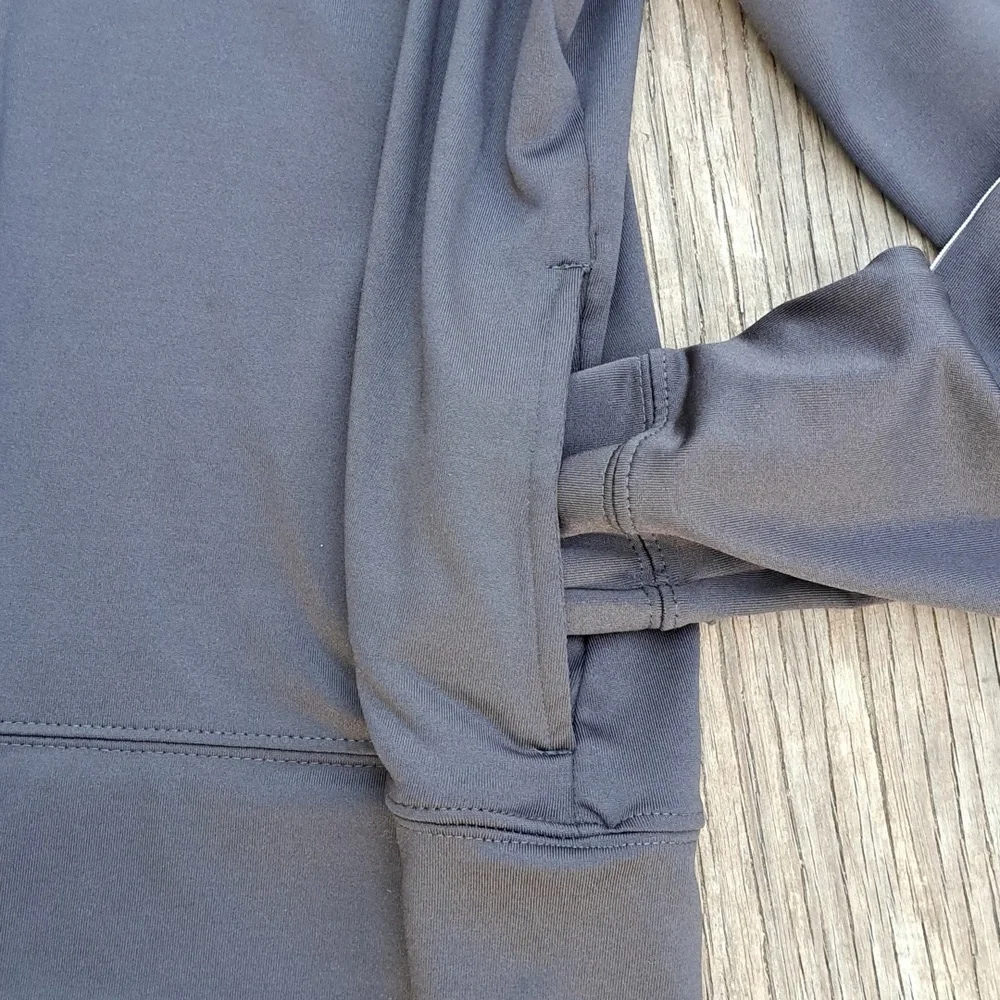 Active zipper front long sleeves side pockets athletic jacket M - Picture 4 of 6